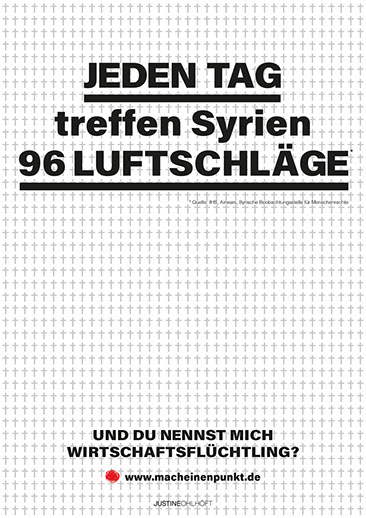 allepaarminuten. Syrienkrieg. Wirtschaftsflüchtling