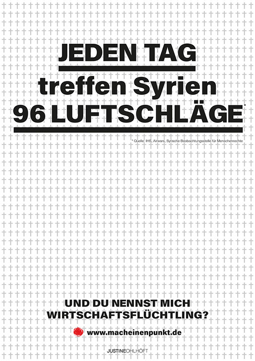 allepaarminuten. Syrienkrieg. Wirtschaftsflüchtling