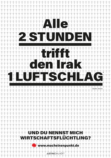 allepaarminuten. Irakkrieg. Wirtschaftsflüchtling