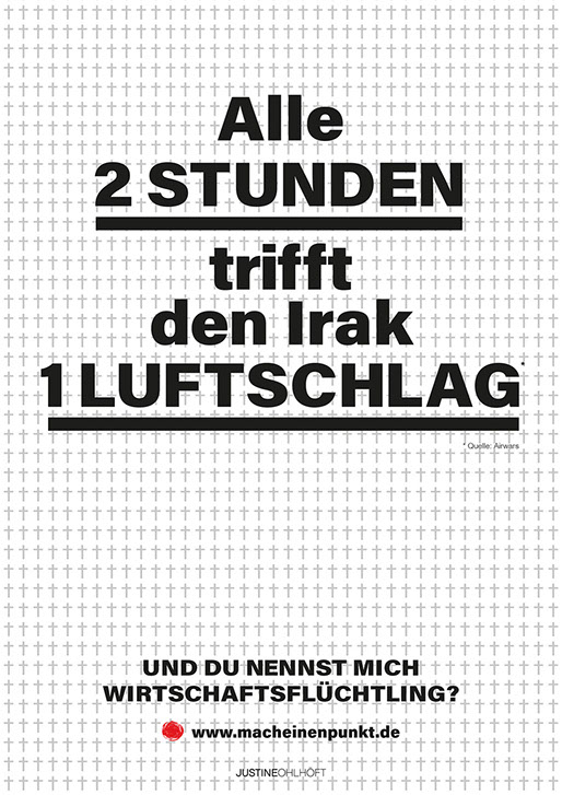 allepaarminuten. Irakkrieg. Wirtschaftsflüchtling