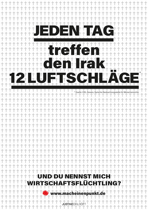 allepaarminuten. Irakkrieg. Wirtschaftsflüchtling